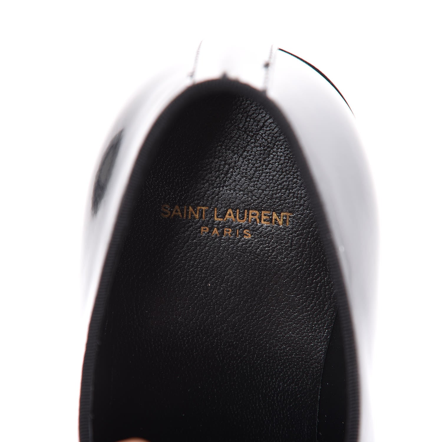 Saint Laurent Patent Calfskin Dylan 20 Lu Lace Up Oxfords 40 Black 6 of 9