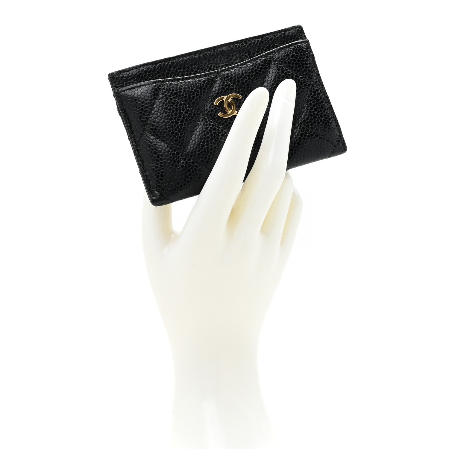 Chanel Caviar Quilted Card Holder Black 2 of 10