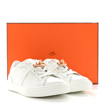 Hermes Calfskin Day Sneakers 35 White 10 of 10