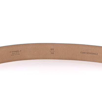 Chanel Calfskin Belt 95 38 Black 3 of 4