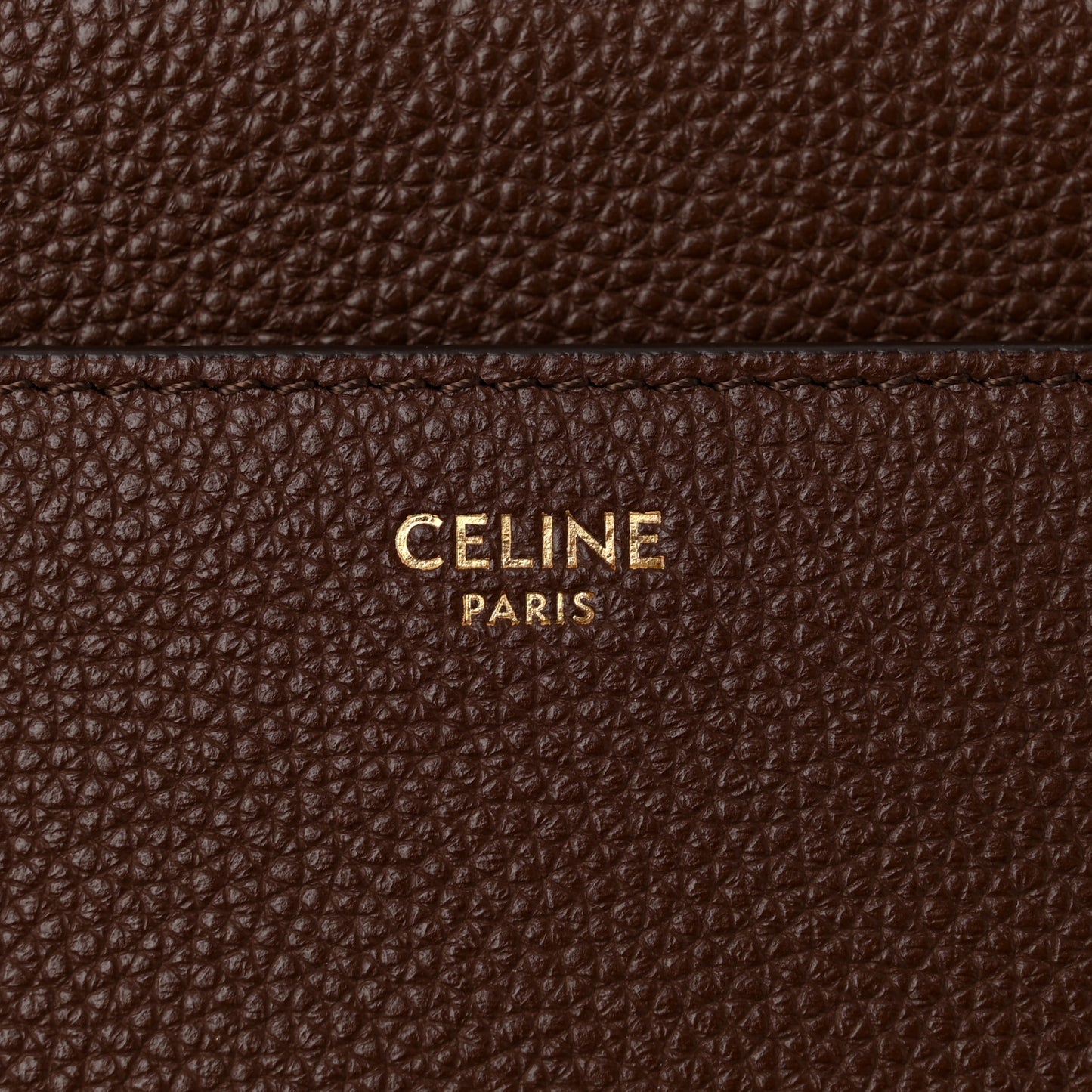 Grained Calfskin Classique 16 Top Handle Bag Brown