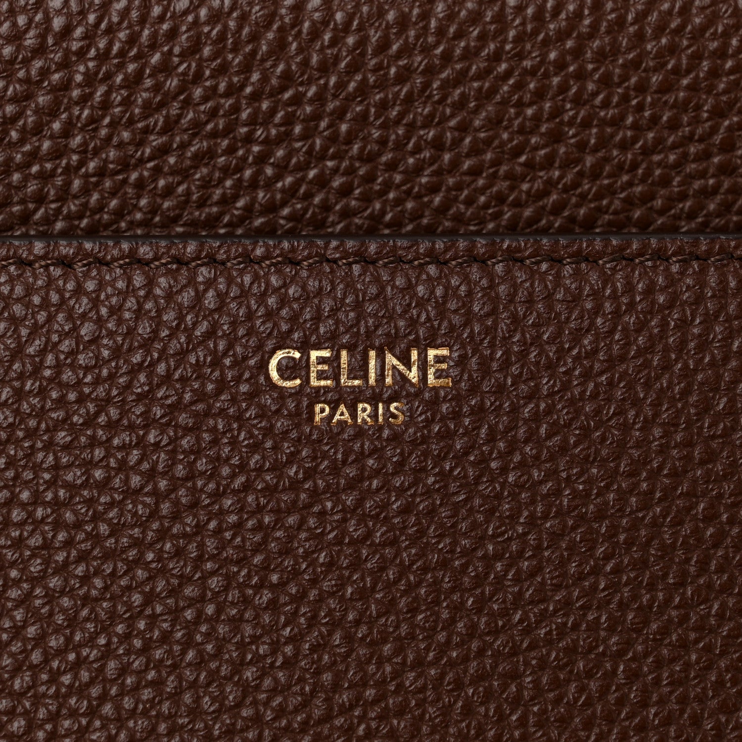 Celine Grained Calfskin Classique 16 Top Handle Bag Brown 6 of 11