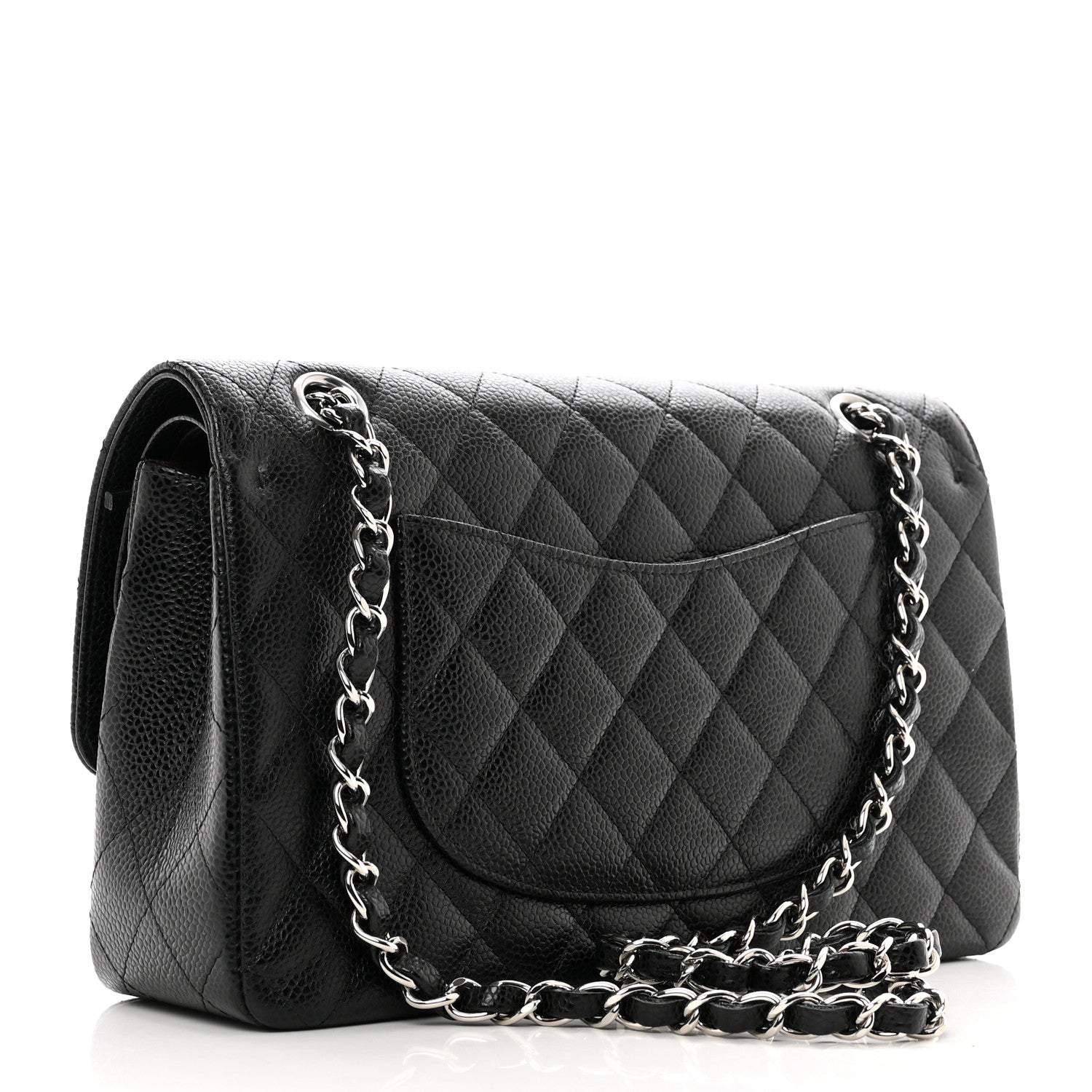 Chanel Caviar Quilted Medium Double Flap Black 3 of 10
