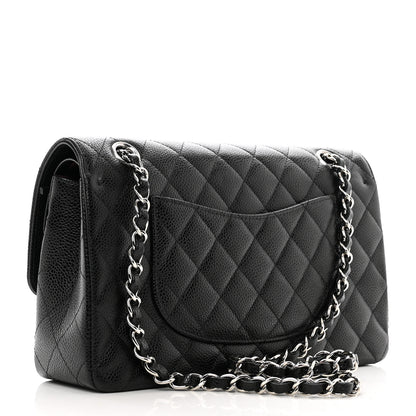 Chanel Caviar Quilted Medium Double Flap Black 3 of 10