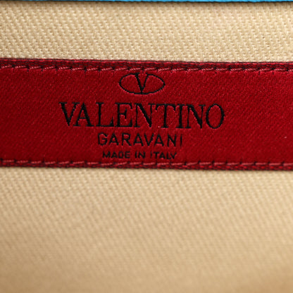 Valentino Garavani Vitello Medium Glam Lock Rockstud Flap Blue Fluo 6 of 17
