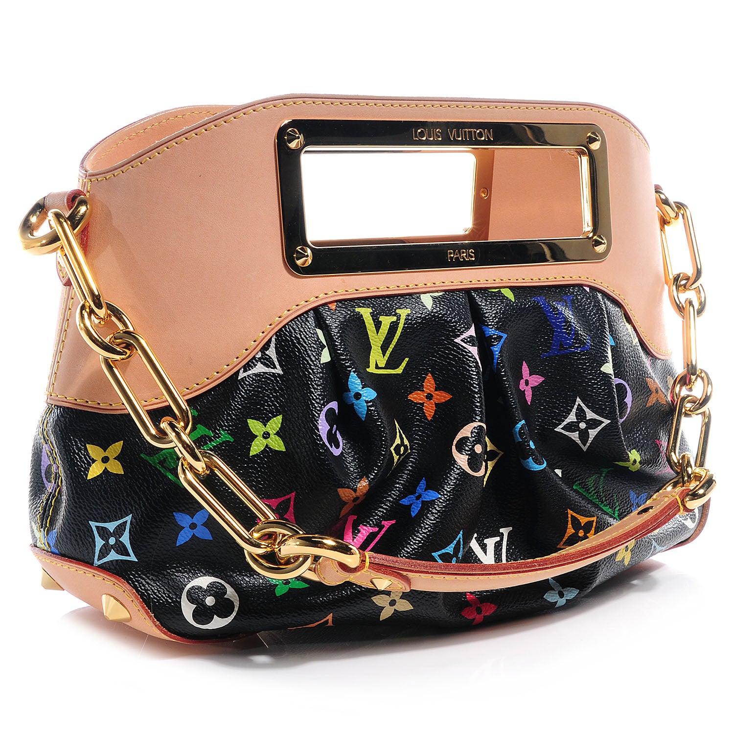 Louis Vuitton Monogram Multicolor Judy PM Black 3 of 7