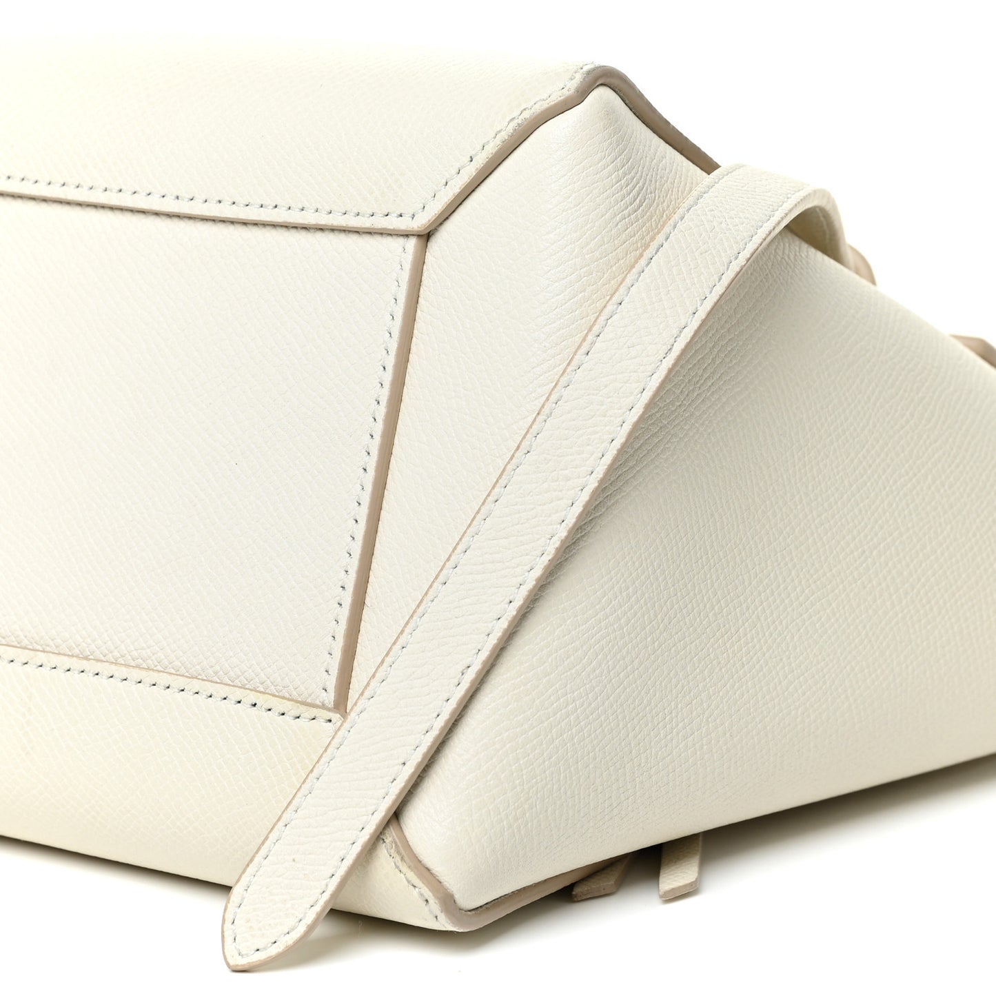 Grained Calfskin Micro Belt Bag Linen