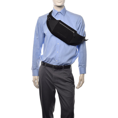 Balenciaga Cotton Canvas Calfskin Neo Lift Belt Bag Black 2 of 10