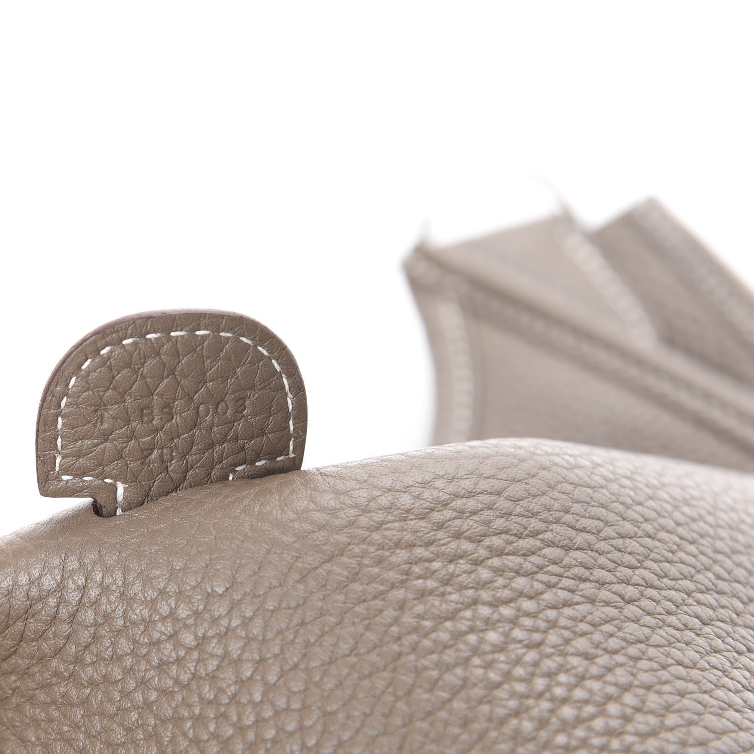 Hermes Taurillon Clemence Evelyne III GM Etoupe 6 of 9