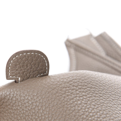 Hermes Taurillon Clemence Evelyne III GM Etoupe 6 of 9