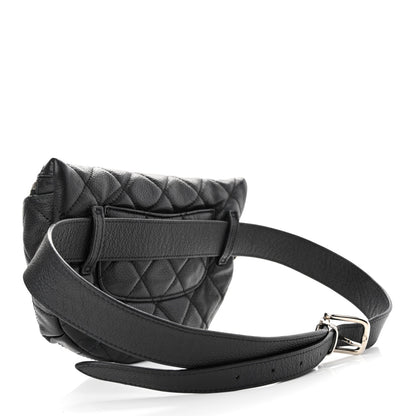 Chanel Grained Calfskin Quilted Waist Belt Bag Black 3 of 11