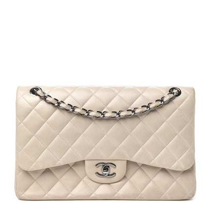 Chanel Lambskin Quilted Jumbo Double Flap Beige 1 of 12