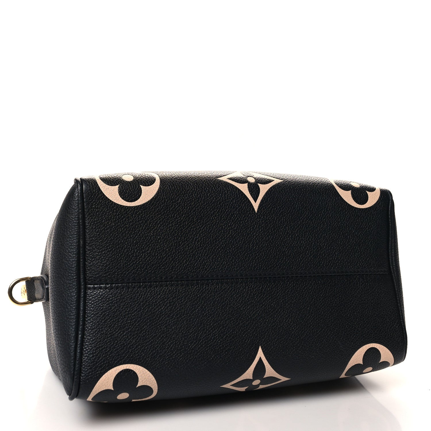 Louis Vuitton Empreinte Monogram Giant Speedy Bandouliere 25 Black Beige 4 of 9