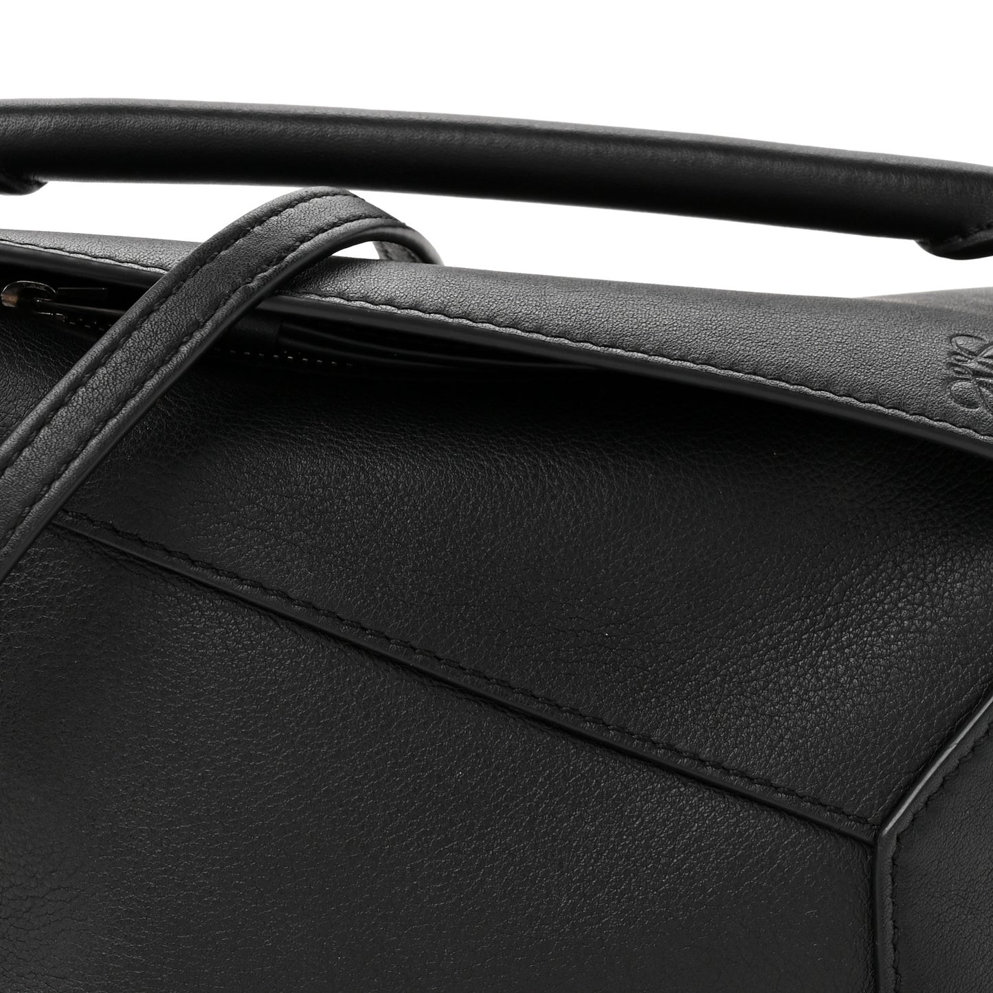 Calfskin Mini Puzzle Bag Black