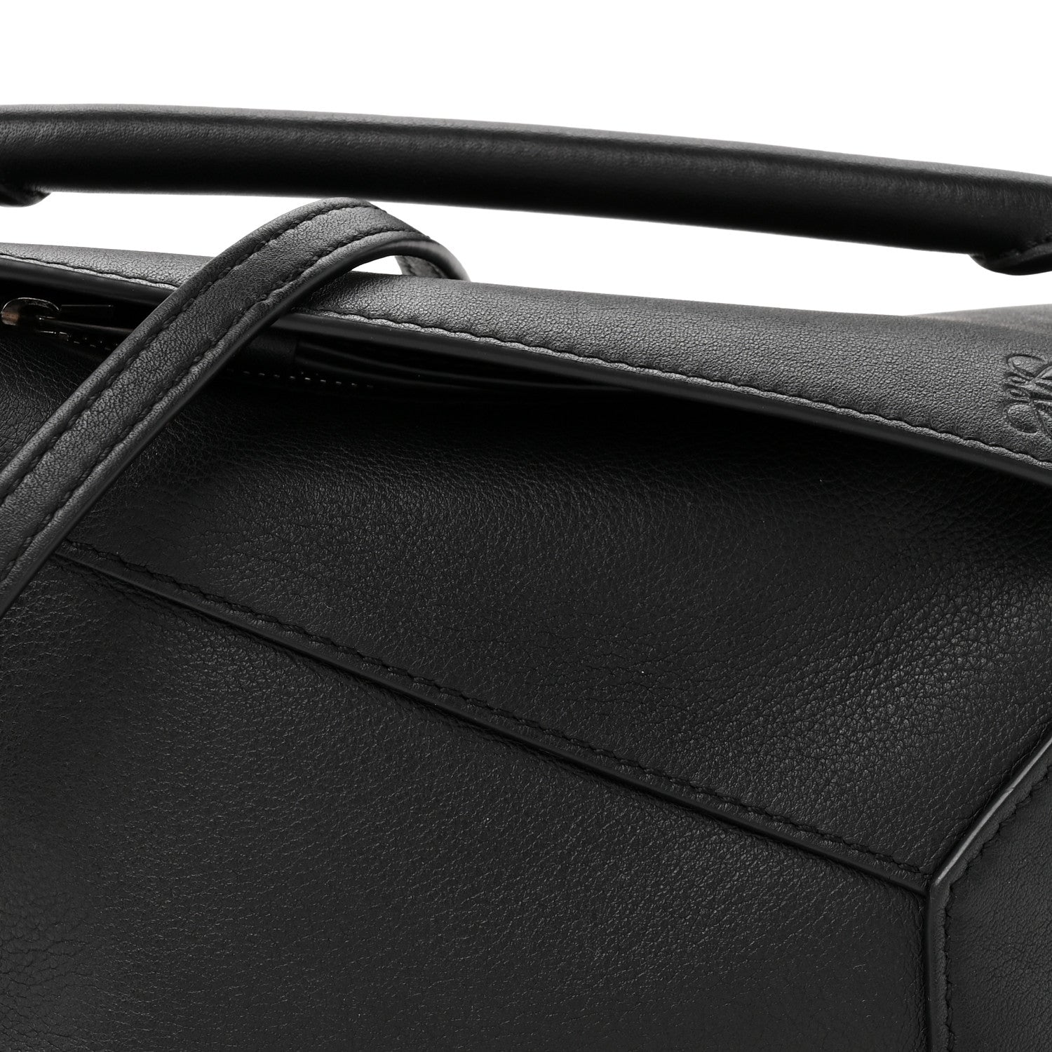 Loewe Calfskin Mini Puzzle Bag Black 8 of 12