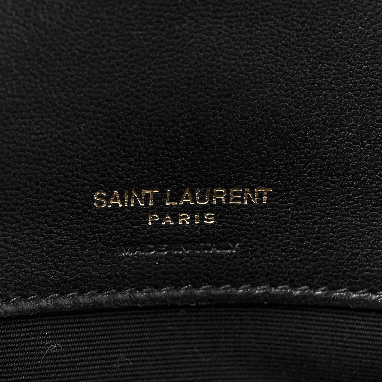 Saint Laurent Lambskin Chevron Quilted Large Loulou Black 8 of 11