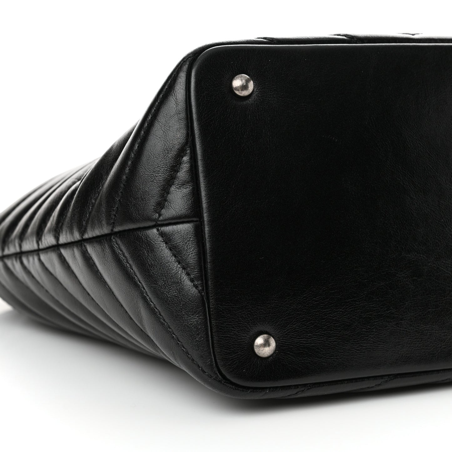 Aged Calfskin Quilted Mad About Quilting Small Hobo Black
