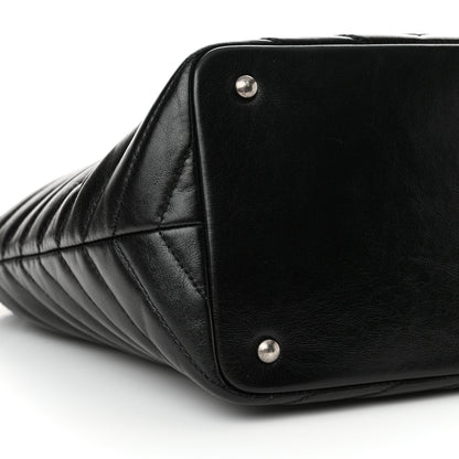 Chanel Aged Calfskin Quilted Mad About Quilting Small Hobo Black 9 of 13