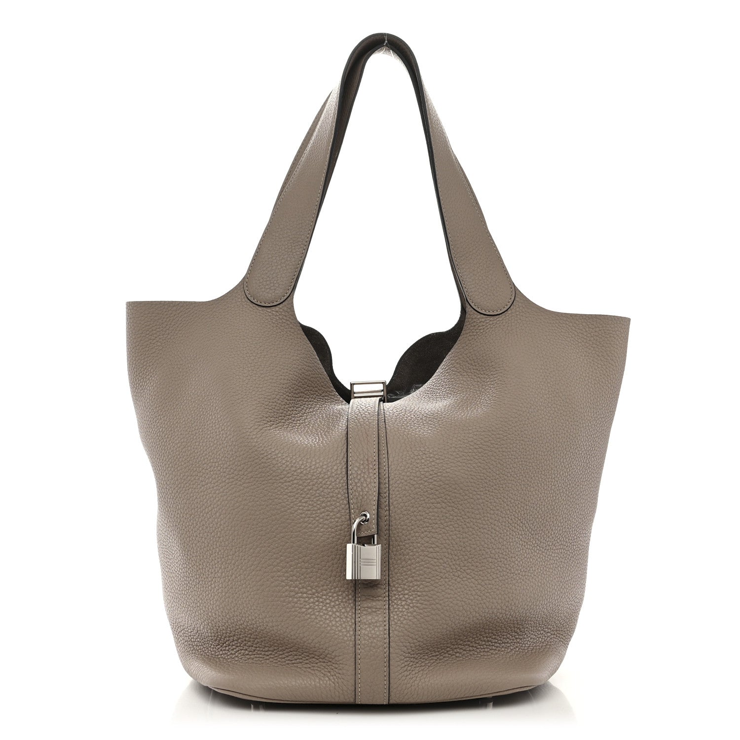 Hermes Taurillon Clemence Picotin Lock TGM Gris Tourterelle 1 of 12