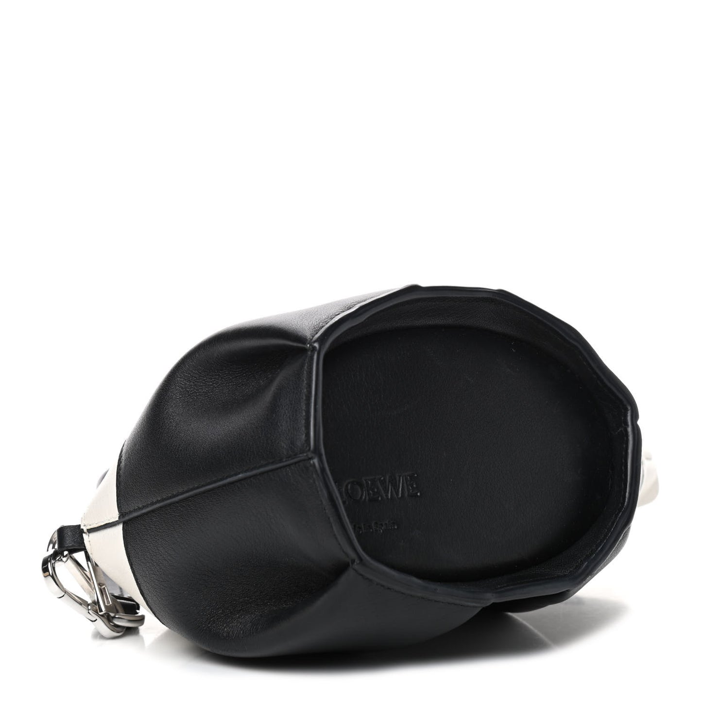 Calfskin Panda Crossbody Black White