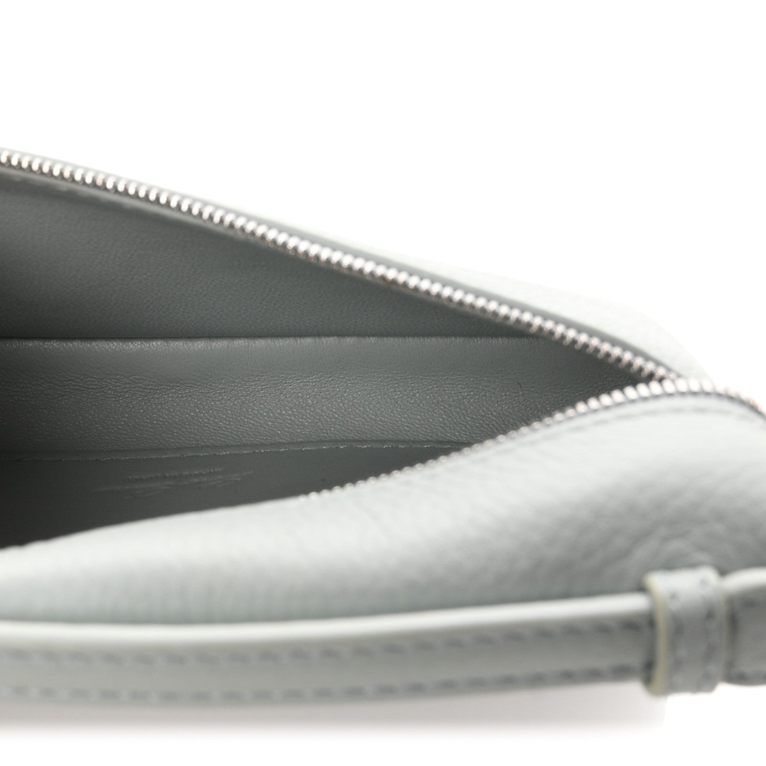 Loro Piana Grained Calfskin Extra Pocket Mini Pouch Minty Breeze 5 of 10