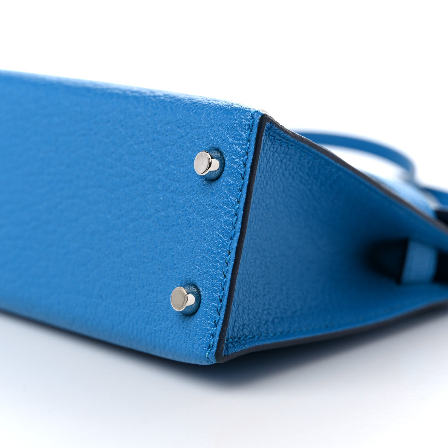 Hermes Chevre Mysore Mini Kelly Sellier 20 Bleu Hydra 9 of 10