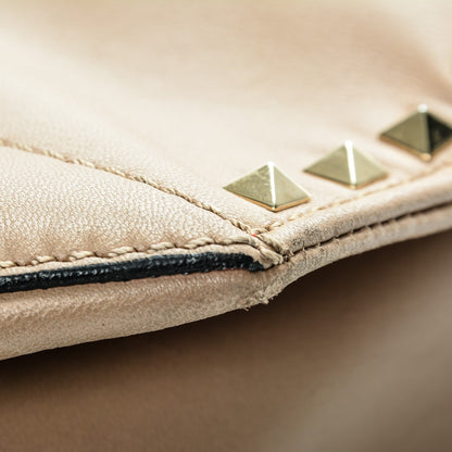 Valentino Garavani Nappa Medium Rockstud Soft Tote Nude 12 of 12
