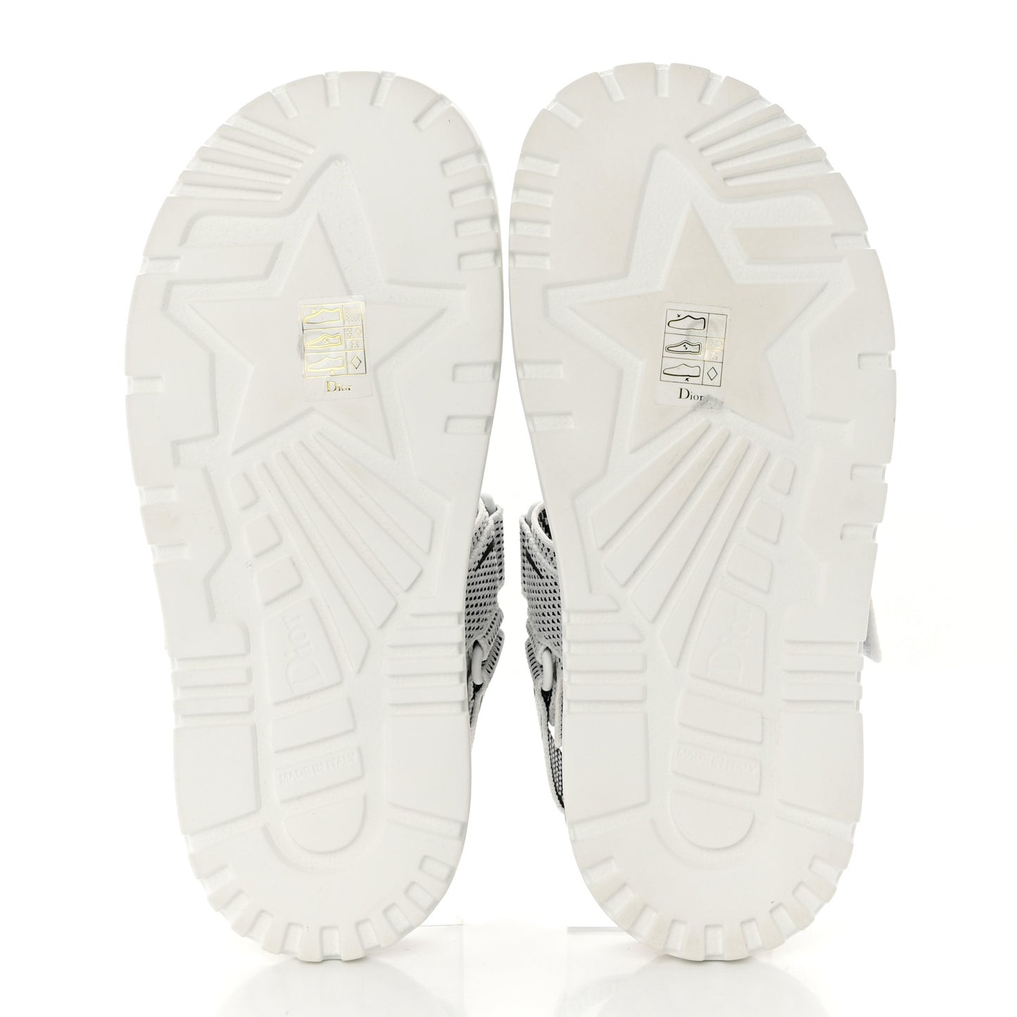 Technical Knit Jute Dioract 10mm Sandals 37.5 White Black