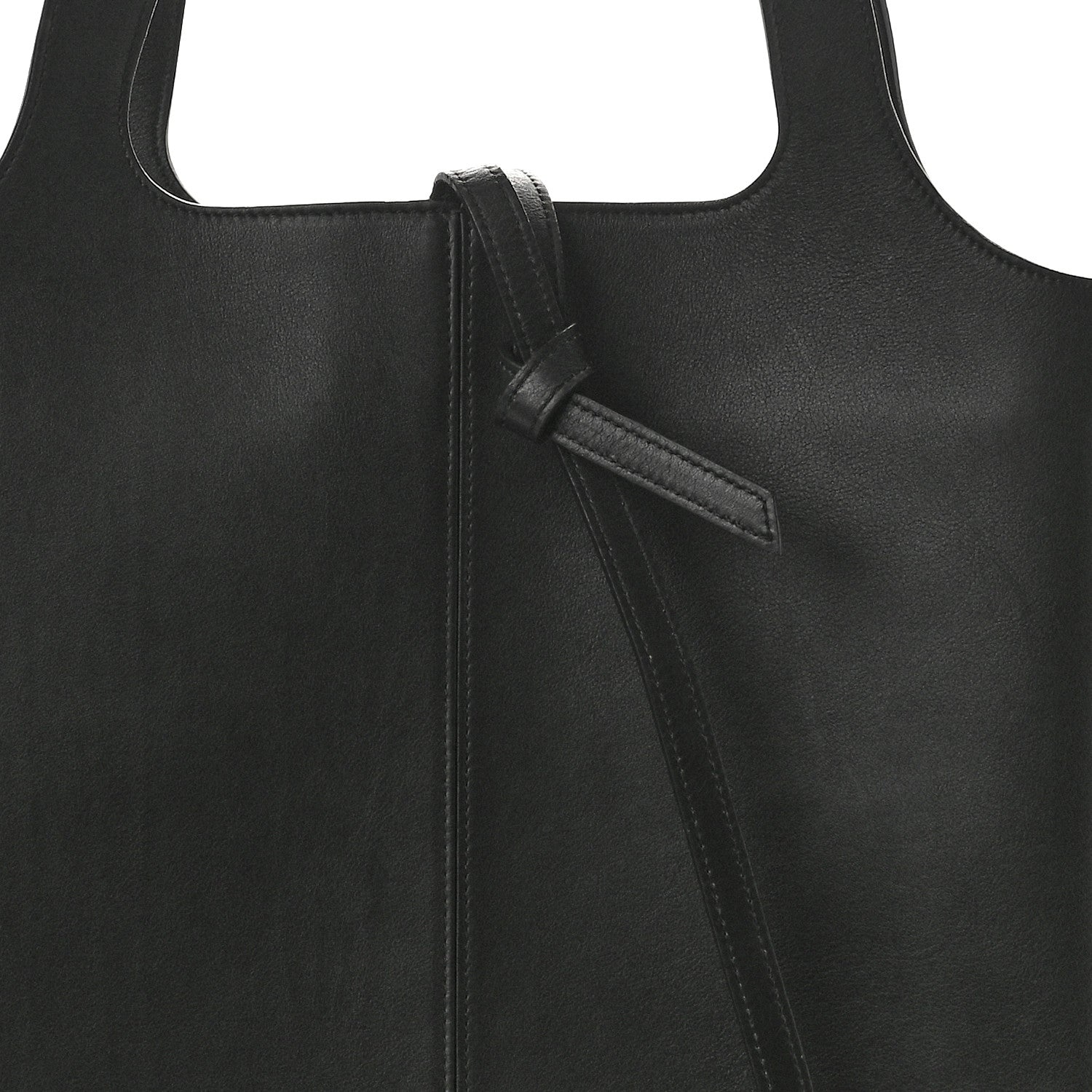 Celine Supple Natural Calfskin Vertical Tri-Fold Bag Black 9 of 11