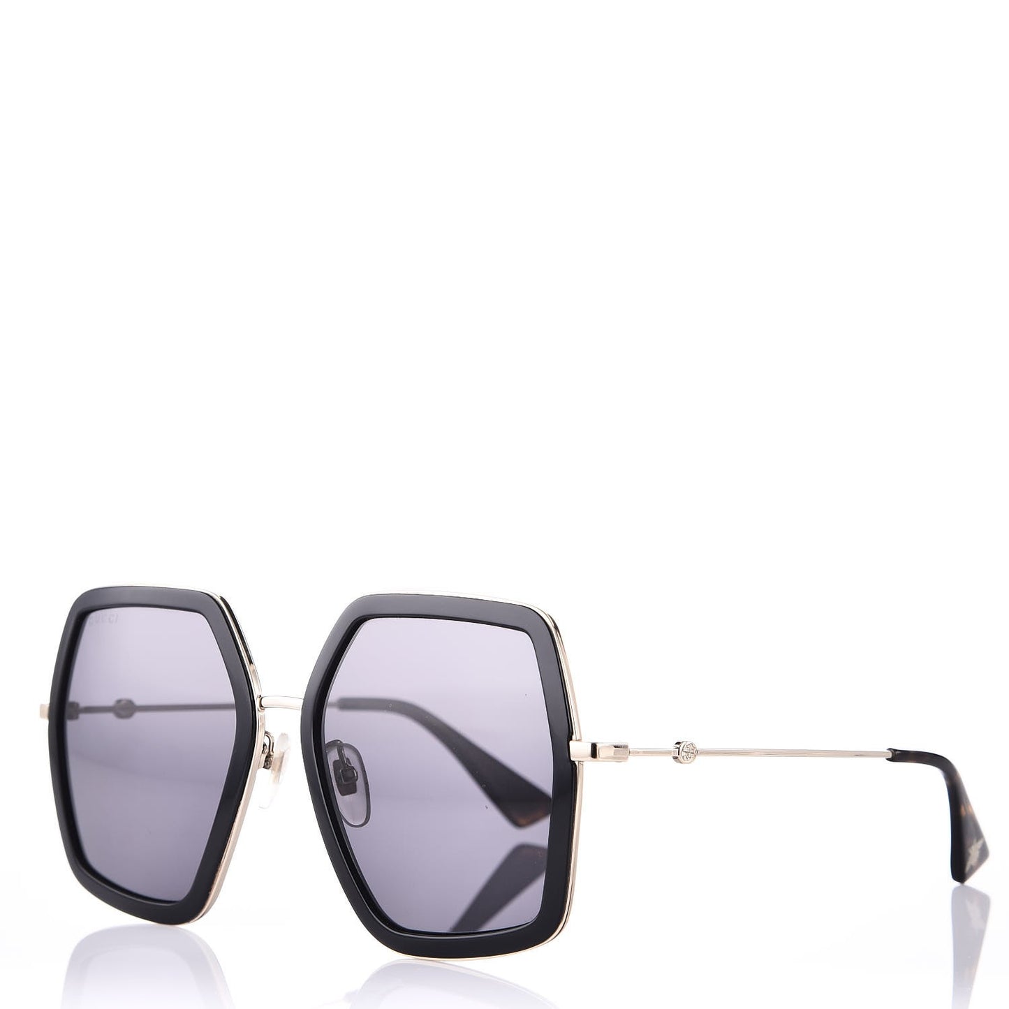 Square Frame GG0106S Sunglasses Black