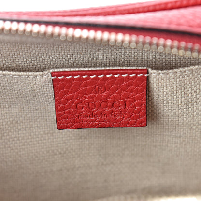 Gucci Pebbled Calfskin Small Soho Disco Bag Vibrant Red 6 of 10