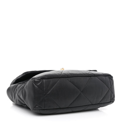 Chanel Lambskin Quilted Large Chanel 19 Flap Black 4 of 11