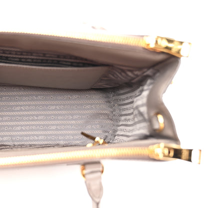 Prada Saffiano Small Galleria Double Zip Tote Argilla 5 of 12