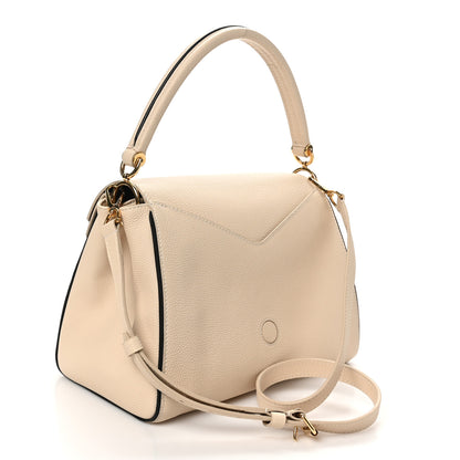 Louis Vuitton Grained Calfskin Monogram Double V Creme 2 of 9