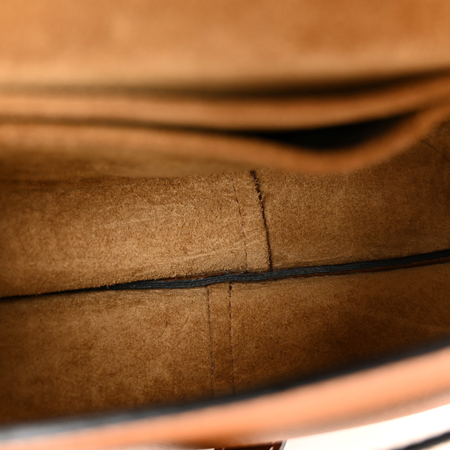 Grained Calfskin Mini Gate Crossbody Bag Caramel Pecan