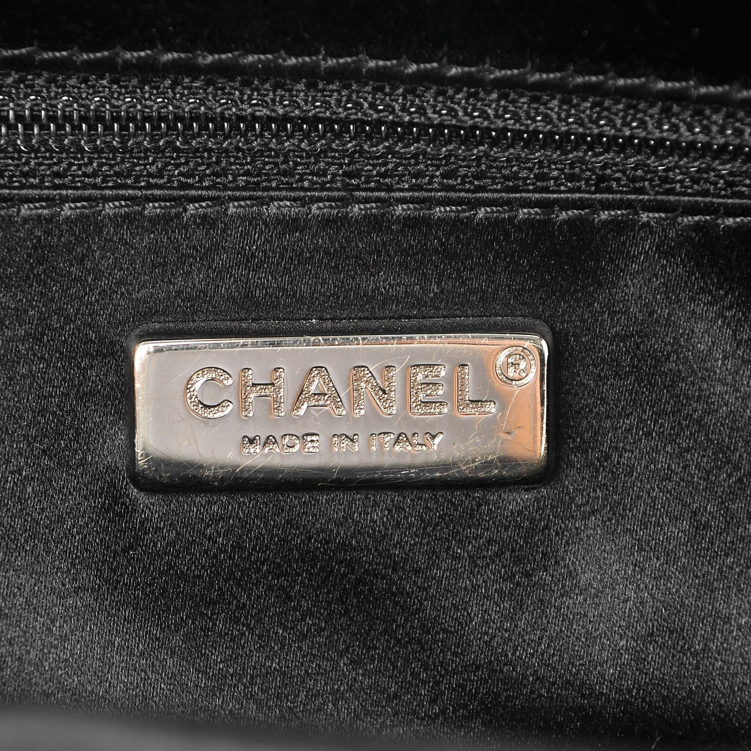 Chanel Lace Timeless Perfume Bottle Top Clutch Black White 7 of 7