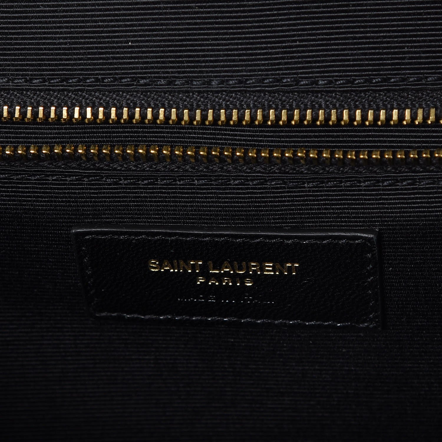Saint Laurent Grain De Poudre Matelasse Chevron Large Monogram Satchel Black 6 of 8