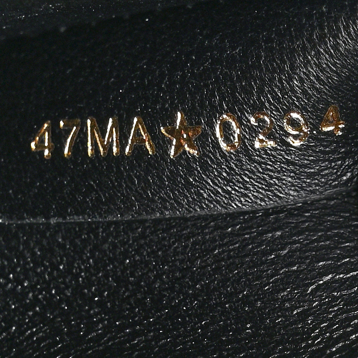 Lambskin Macrocannage Miss Caro Pouch With Chain Black