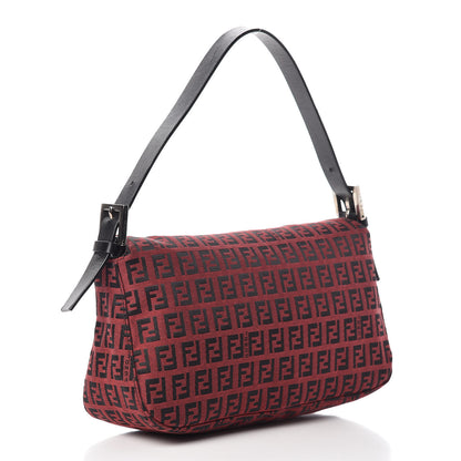 Fendi Zucchino Baguette Red Black 3 of 10