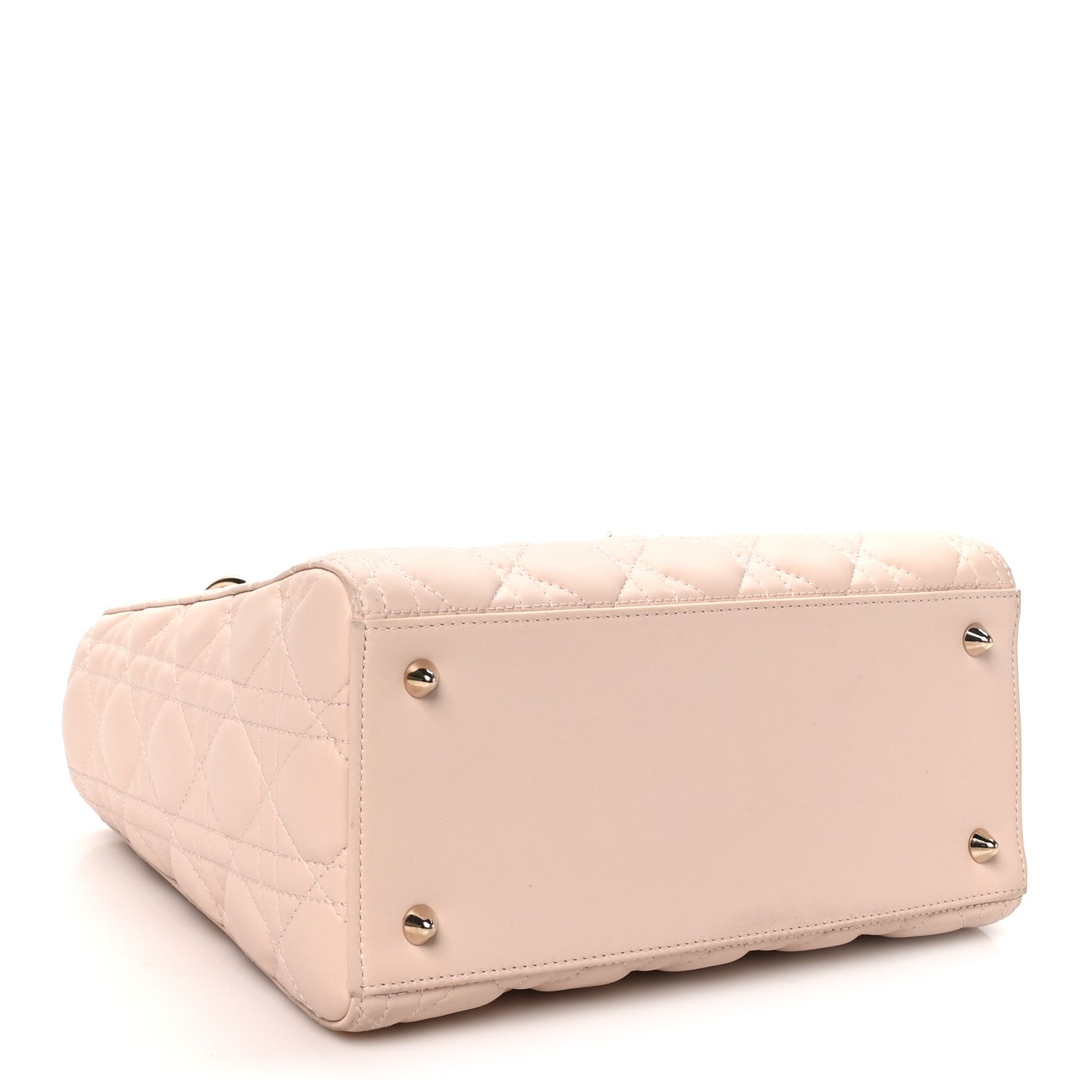Christian Dior Lambskin Cannage Medium Lady Dior Light Pink 4 of 10
