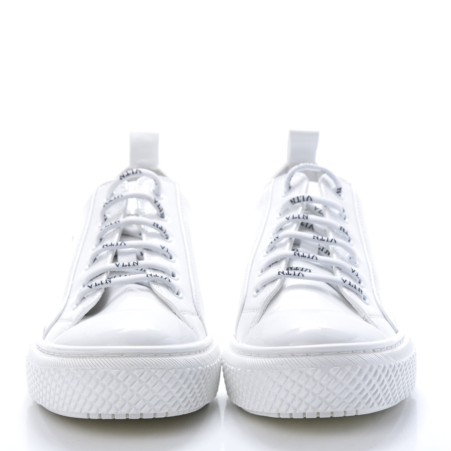 Valentino Garavani Patent Calfskin Womens Giggies Low Top Sneakers 38.5 White 2 of 10