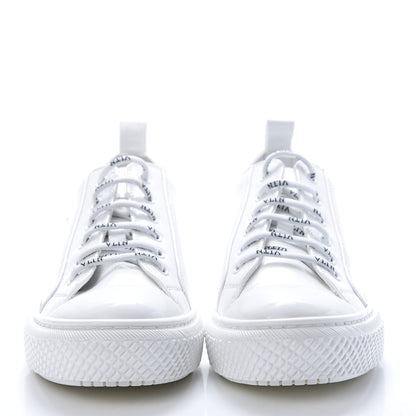 Valentino Garavani Patent Calfskin Womens Giggies Low Top Sneakers 38.5 White 2 of 10