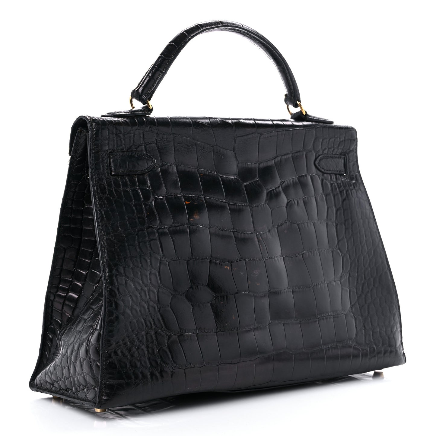 Matte Alligator Kelly Sellier 32 Black