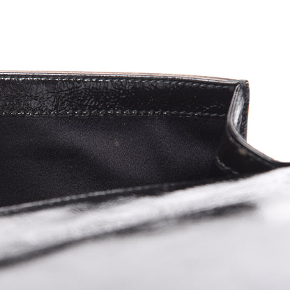 Saint Laurent Textured Patent Monogram Small Belle De Jour Clutch Black 8 of 9