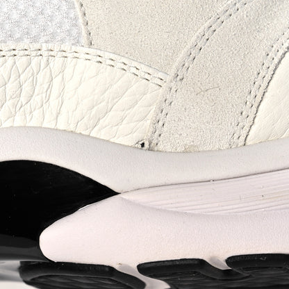 Chanel Mesh Suede Calfskin Grained Calfskin Womens CC Sneakers 39 White Black 7 of 8