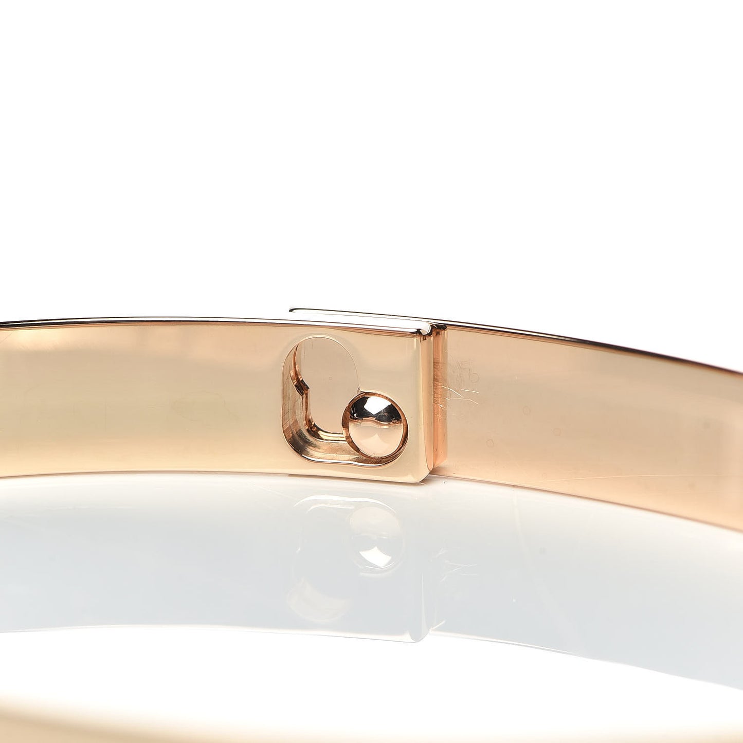 18K Rose Gold Diamond PM Collier De Chien Pave Bracelet SH