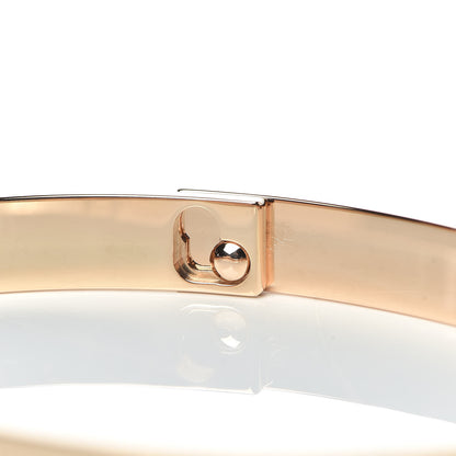 Hermes 18K Rose Gold Diamond PM Collier De Chien Pave Bracelet SH 4 of 5