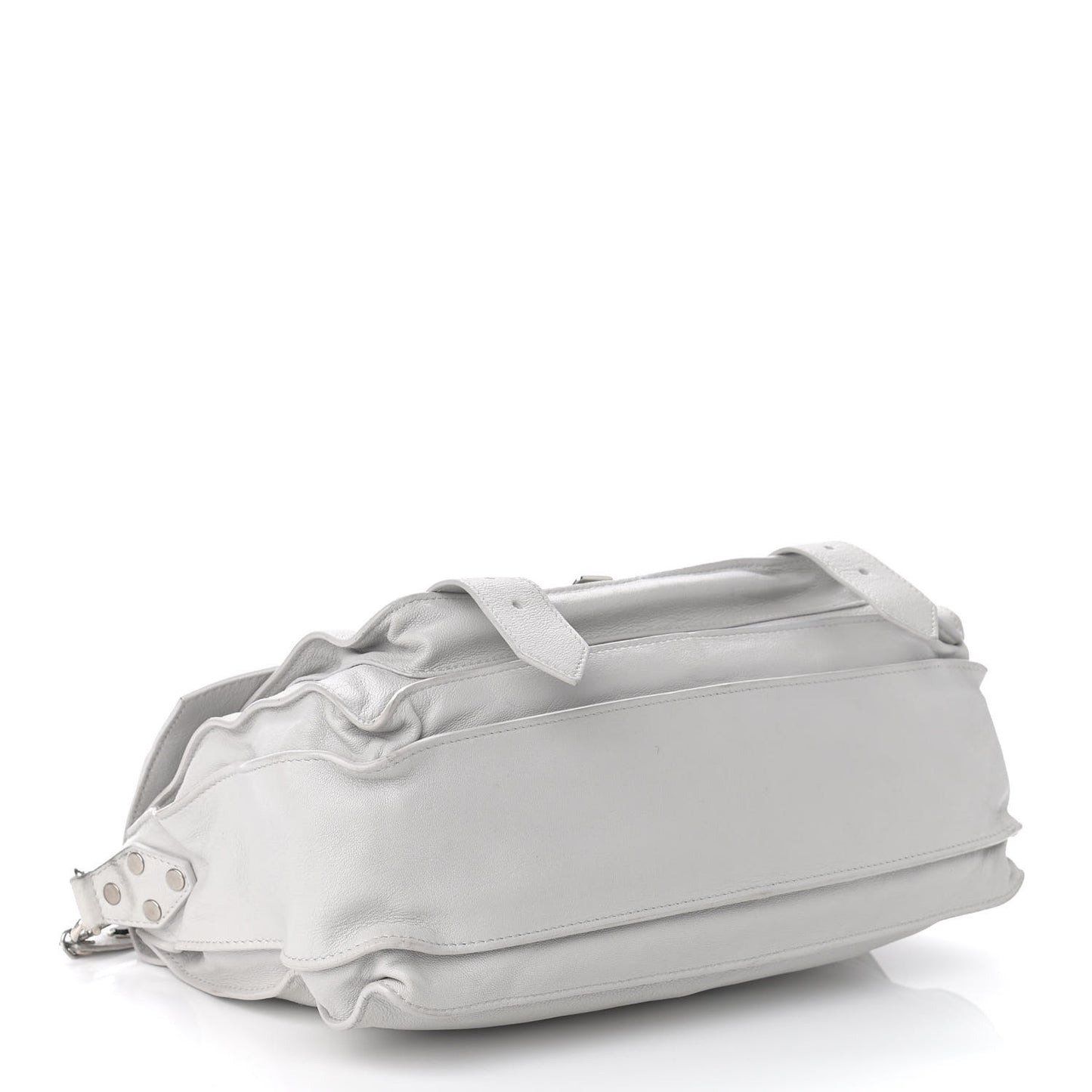 Lambskin Medium PS1 Satchel Pale Steel
