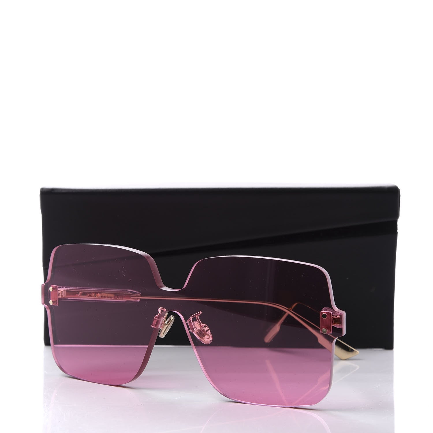 Christian Dior Color Quake 1 Square Shield Sunglasses Fuchsia