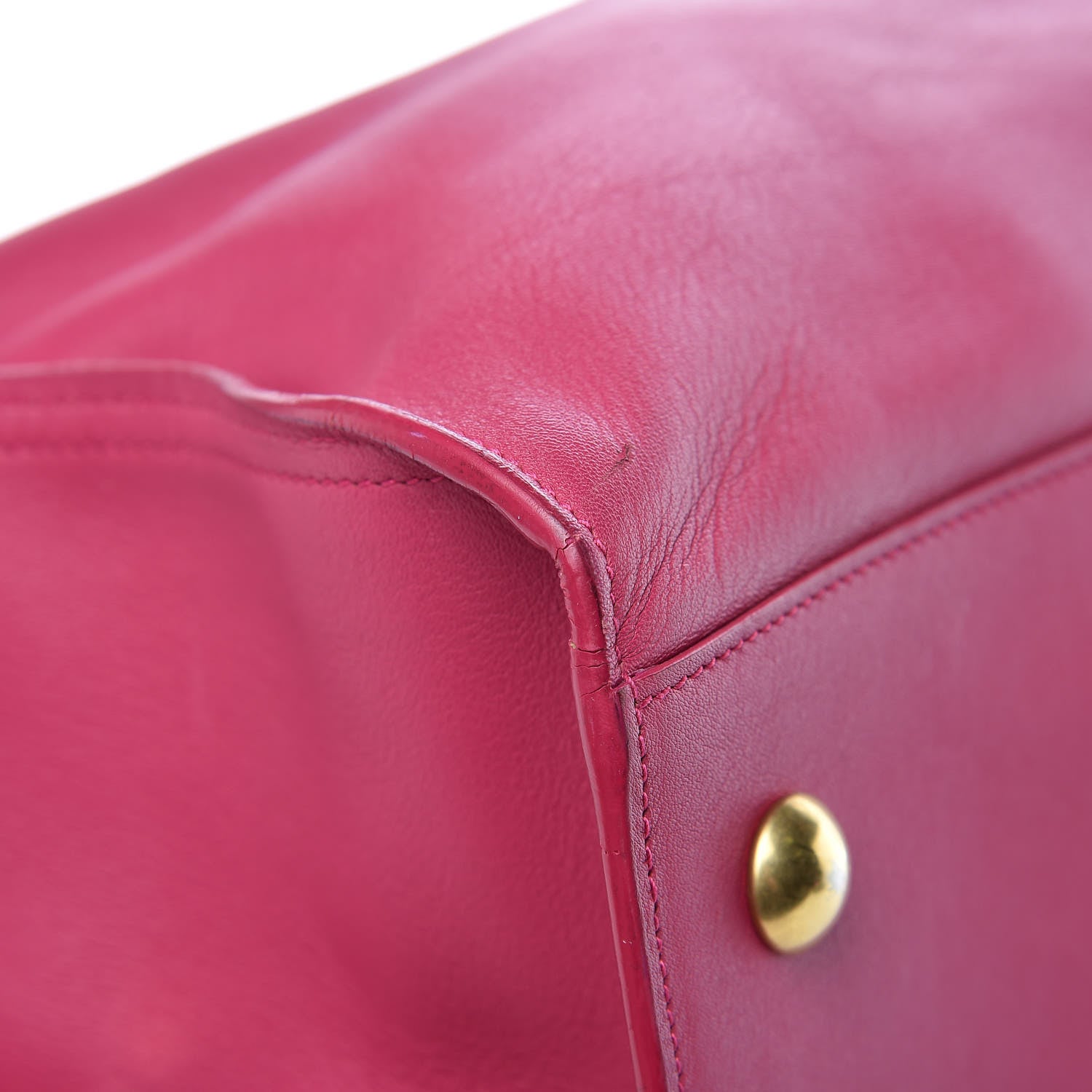 Saint Laurent Calfskin Medium Classic Y Cabas Fuchsia 9 of 19